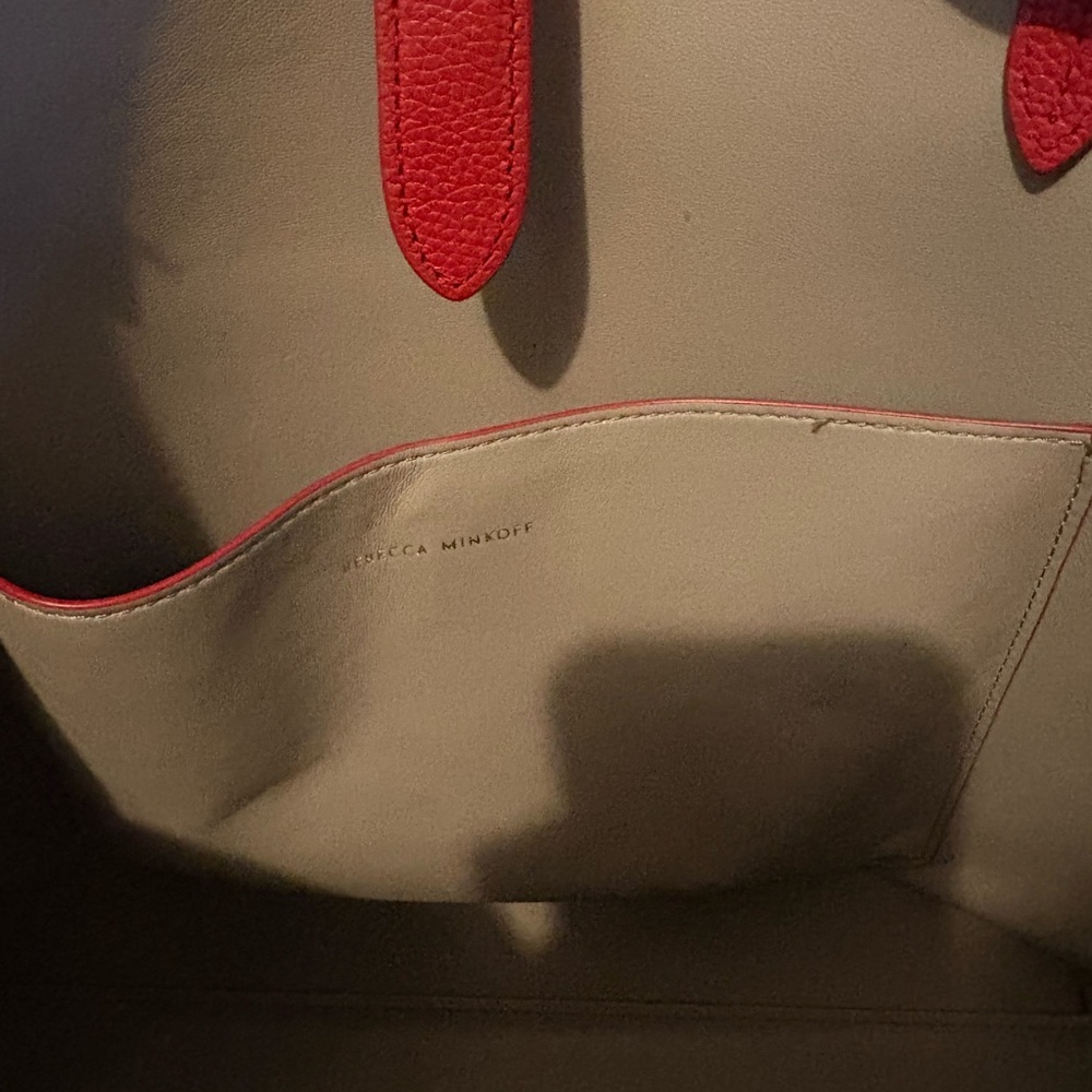 Rebecca Minkoff Megan, Red Leather Tote Bag - Picture 7 of 7